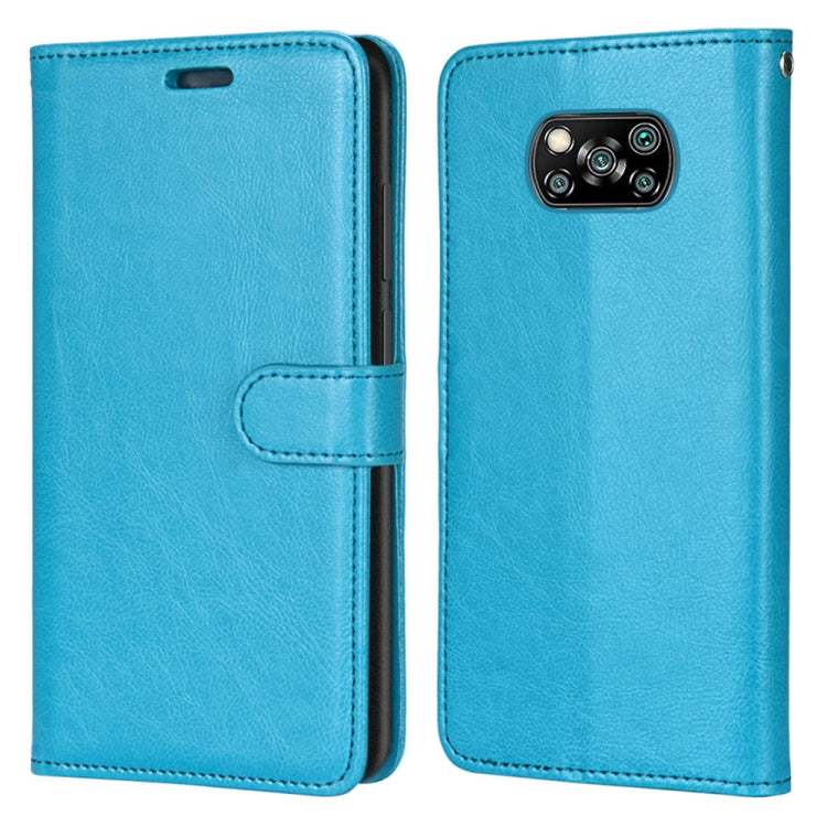 For Xiaomi Poco X3 NPC Pure Color Horizontal Flip PU Leather Case with Holder & Card Slots & Wallet & Photo Frame