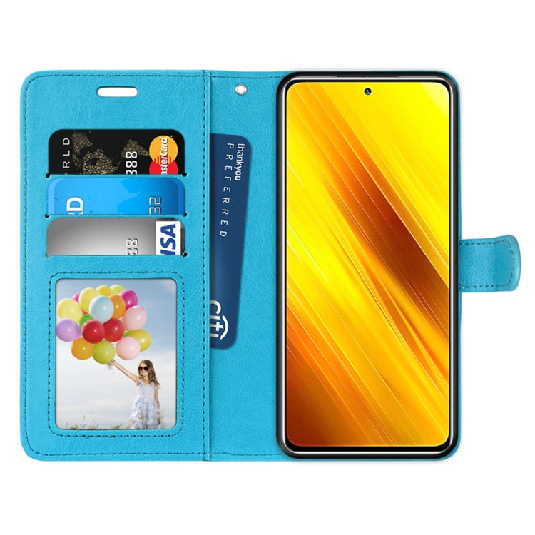 For Xiaomi Poco X3 NPC Pure Color Horizontal Flip PU Leather Case with Holder & Card Slots & Wallet & Photo Frame