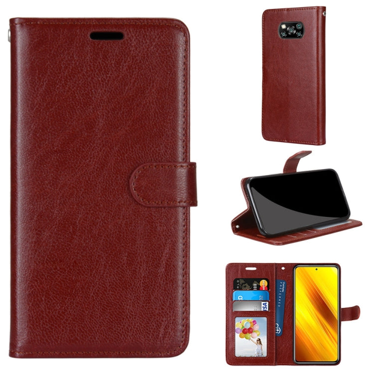 For Xiaomi Poco X3 NPC Pure Color Horizontal Flip PU Leather Case with Holder & Card Slots & Wallet & Photo Frame