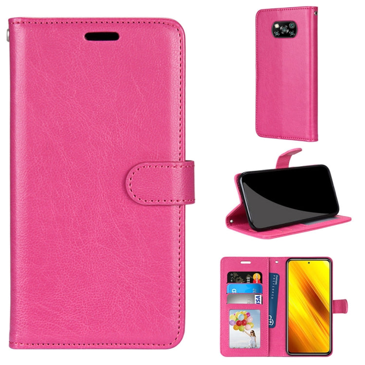 For Xiaomi Poco X3 NPC Pure Color Horizontal Flip PU Leather Case with Holder & Card Slots & Wallet & Photo Frame