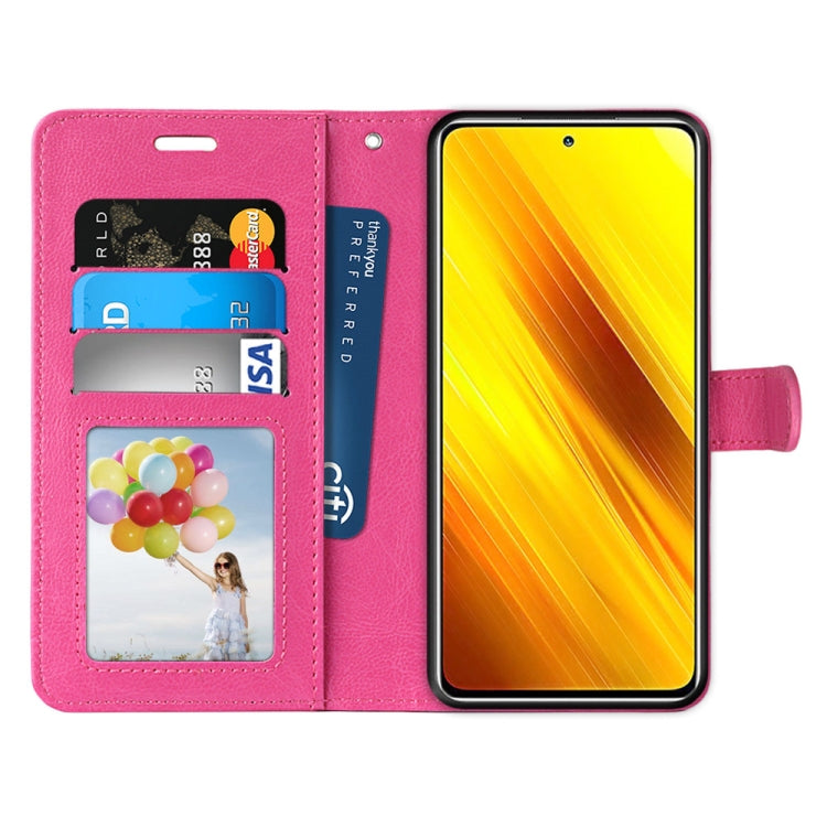 For Xiaomi Poco X3 NPC Pure Color Horizontal Flip PU Leather Case with Holder & Card Slots & Wallet & Photo Frame