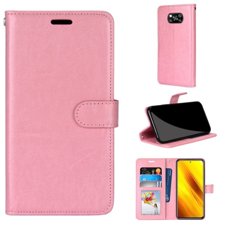 For Xiaomi Poco X3 NPC Pure Color Horizontal Flip PU Leather Case with Holder & Card Slots & Wallet & Photo Frame