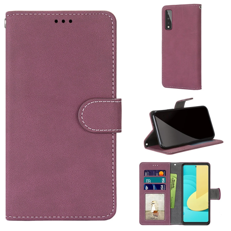 For LG Stylo 7 5G Retro Frosted Horizontal Flip PU Leather Case with Holder & Card Slots & Wallet & Photo Frame