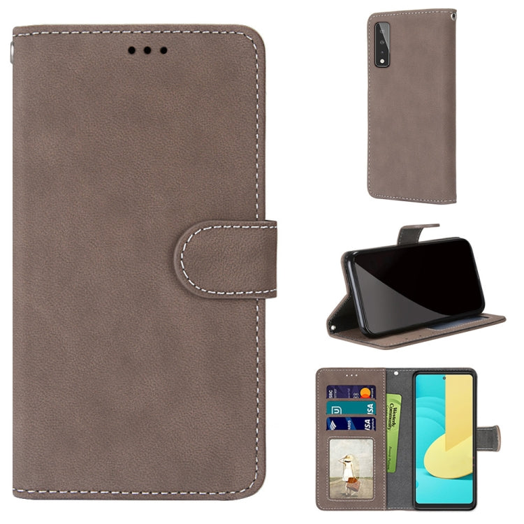 For LG Stylo 7 5G Retro Frosted Horizontal Flip PU Leather Case with Holder & Card Slots & Wallet & Photo Frame