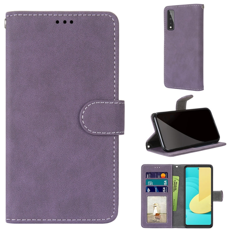 For LG Stylo 7 5G Retro Frosted Horizontal Flip PU Leather Case with Holder & Card Slots & Wallet & Photo Frame