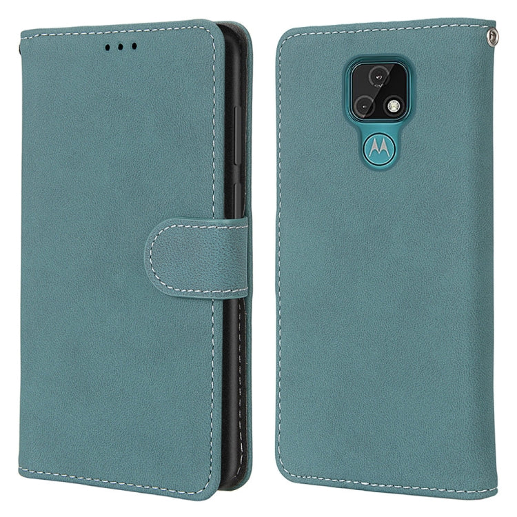 For Motorola Moto E7 Retro Frosted Horizontal Flip PU Leather Case with Holder & Card Slots & Wallet & Photo Frame