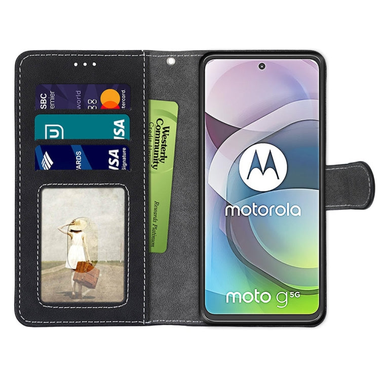 For Motorola Mote G 5G Retro Frosted Horizontal Flip PU Leather Case with Holder & Card Slots & Wallet & Photo Frame