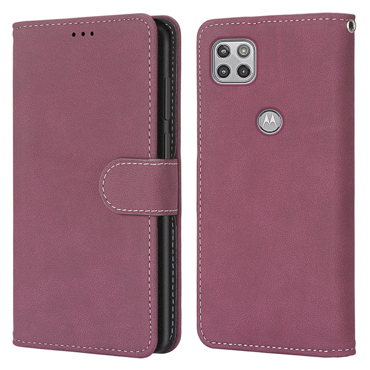 For Motorola Mote G 5G Retro Frosted Horizontal Flip PU Leather Case with Holder & Card Slots & Wallet & Photo Frame