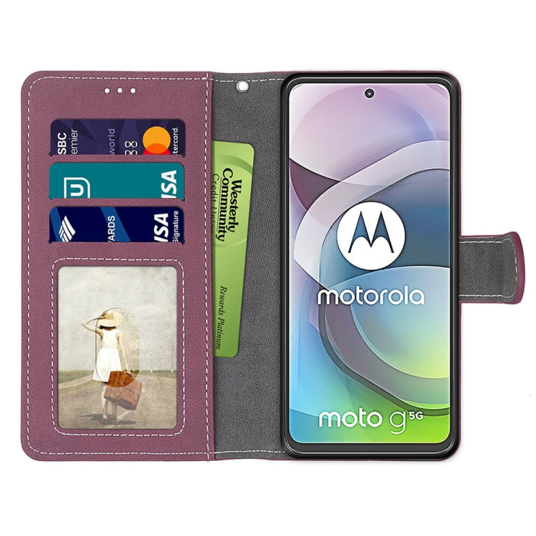 For Motorola Mote G 5G Retro Frosted Horizontal Flip PU Leather Case with Holder & Card Slots & Wallet & Photo Frame