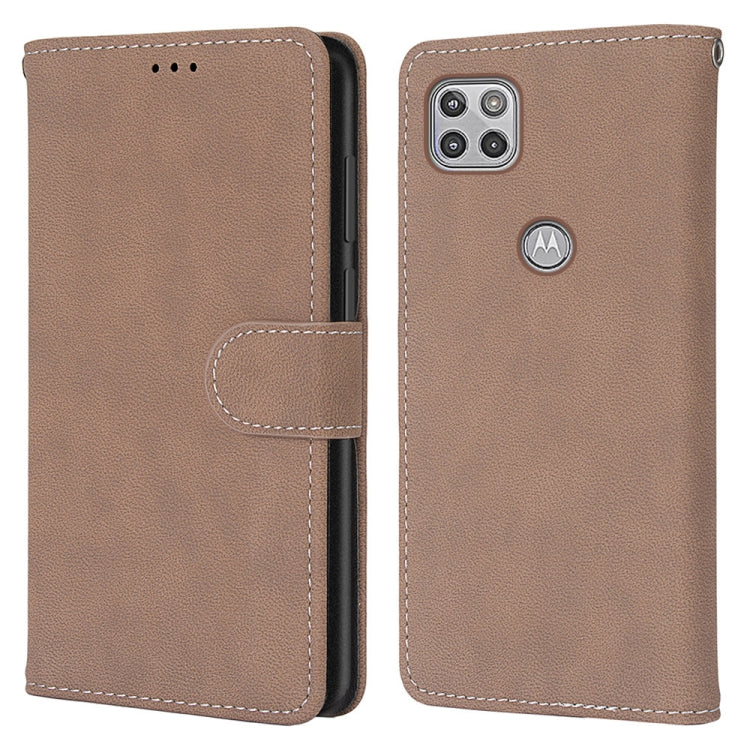 For Motorola Mote G 5G Retro Frosted Horizontal Flip PU Leather Case with Holder & Card Slots & Wallet & Photo Frame