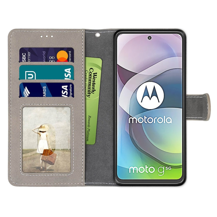 For Motorola Mote G 5G Retro Frosted Horizontal Flip PU Leather Case with Holder & Card Slots & Wallet & Photo Frame