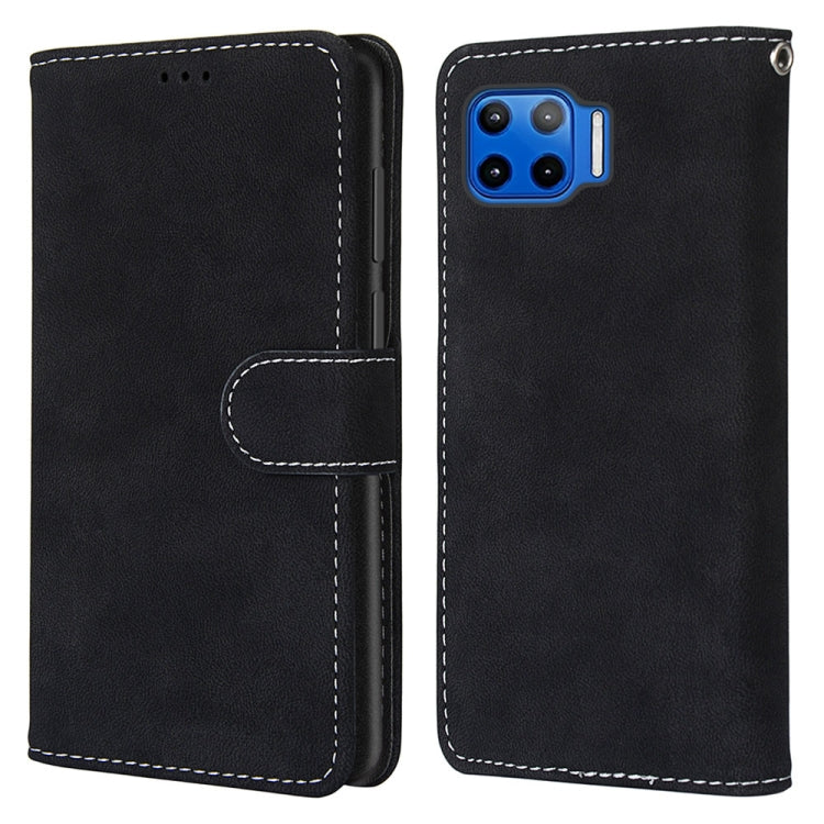 For Motorola Mote G 5G Plus Retro Frosted Horizontal Flip PU Leather Case with Holder & Card Slots & Wallet & Photo Frame