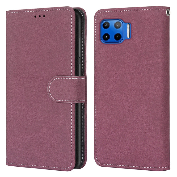 For Motorola Mote G 5G Plus Retro Frosted Horizontal Flip PU Leather Case with Holder & Card Slots & Wallet & Photo Frame