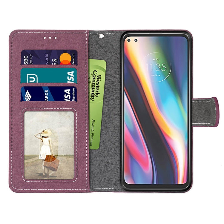 For Motorola Mote G 5G Plus Retro Frosted Horizontal Flip PU Leather Case with Holder & Card Slots & Wallet & Photo Frame