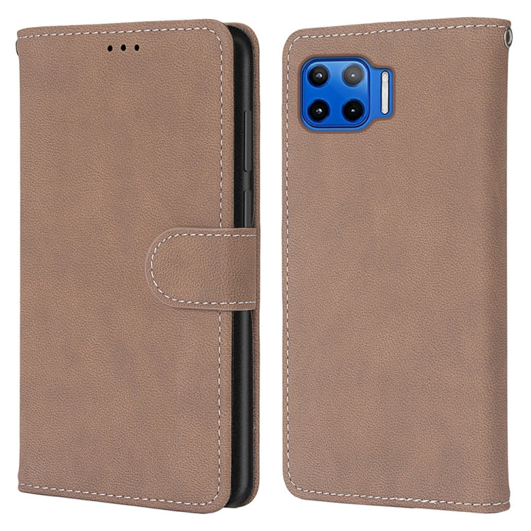 For Motorola Mote G 5G Plus Retro Frosted Horizontal Flip PU Leather Case with Holder & Card Slots & Wallet & Photo Frame