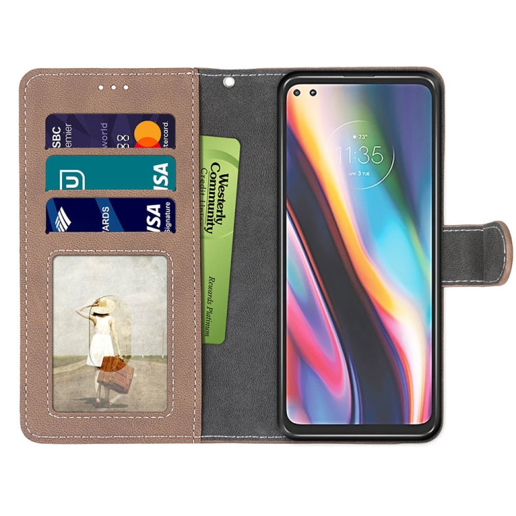 For Motorola Mote G 5G Plus Retro Frosted Horizontal Flip PU Leather Case with Holder & Card Slots & Wallet & Photo Frame