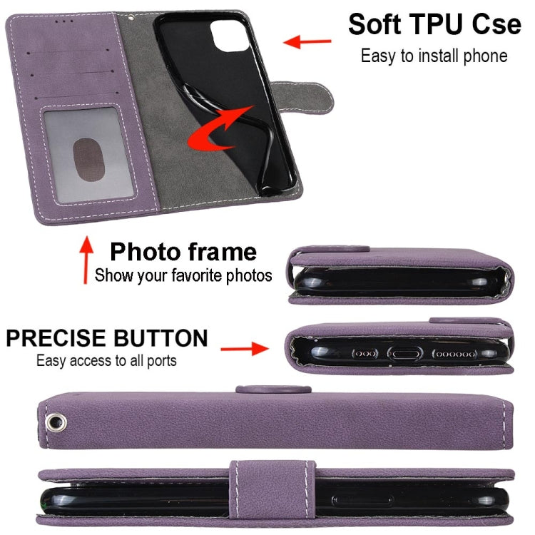 For OPPO A52 / A92 / A72 Retro Frosted Horizontal Flip PU Leather Case with Holder & Card Slots & Wallet & Photo Frame