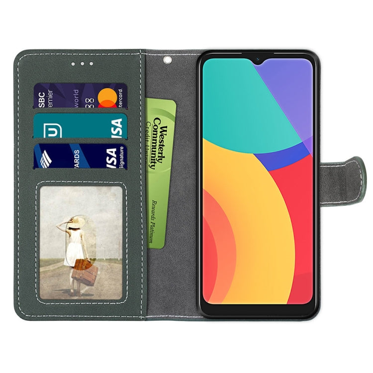 For Alcatel 1L (2021) Retro Frosted Horizontal Flip PU Leather Case with Holder & Card Slots & Wallet & Photo Frame