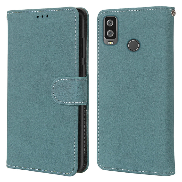 For Alcatel 1L (2021) Retro Frosted Horizontal Flip PU Leather Case with Holder & Card Slots & Wallet & Photo Frame
