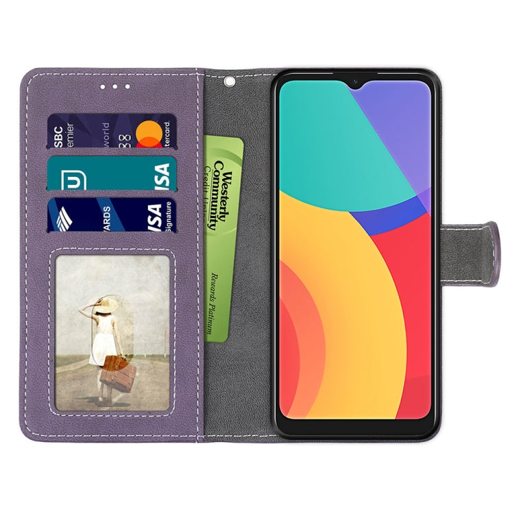For Alcatel 1L (2021) Retro Frosted Horizontal Flip PU Leather Case with Holder & Card Slots & Wallet & Photo Frame