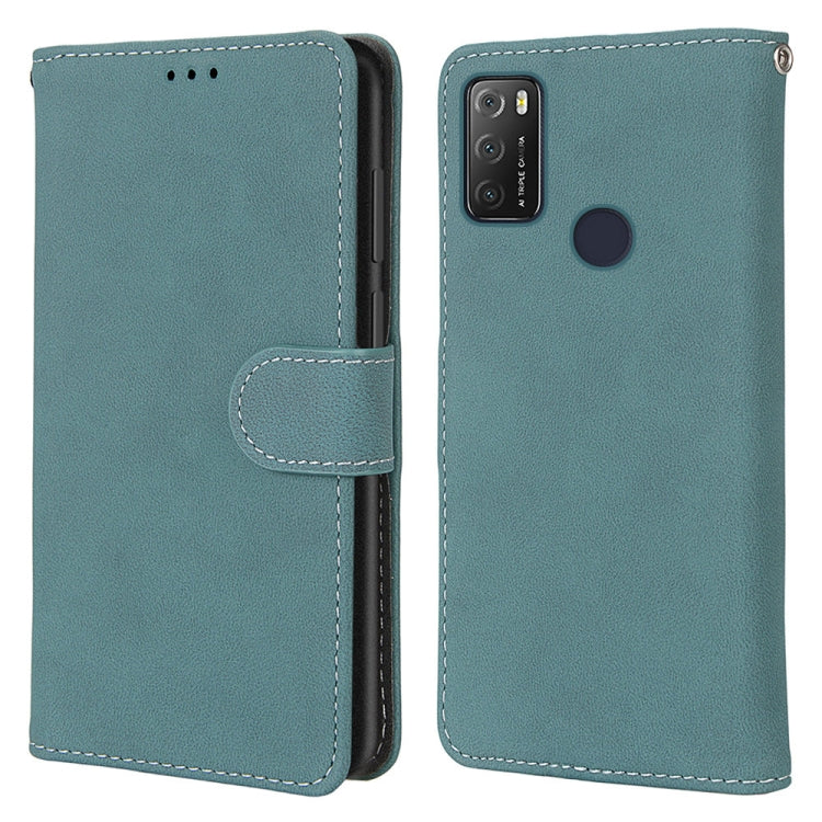 For Alcatel 1S (2021) Retro Frosted Horizontal Flip PU Leather Case with Holder & Card Slots & Wallet & Photo Frame
