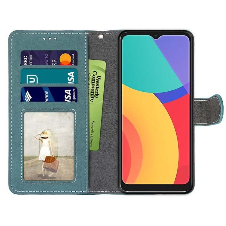 For Alcatel 1S (2021) Retro Frosted Horizontal Flip PU Leather Case with Holder & Card Slots & Wallet & Photo Frame