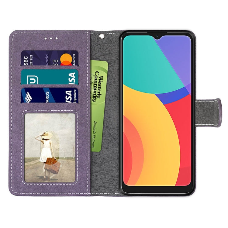 For Alcatel 1S (2021) Retro Frosted Horizontal Flip PU Leather Case with Holder & Card Slots & Wallet & Photo Frame