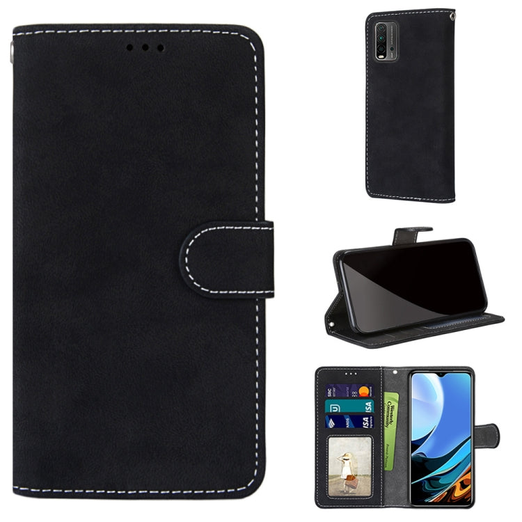 For Xiaomi Redmi 9 Power / Note 9 4G Retro Frosted Horizontal Flip PU Leather Case with Holder & Card Slots & Wallet & Photo Frame