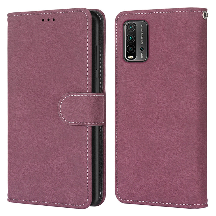 For Xiaomi Redmi 9 Power / Note 9 4G Retro Frosted Horizontal Flip PU Leather Case with Holder & Card Slots & Wallet & Photo Frame