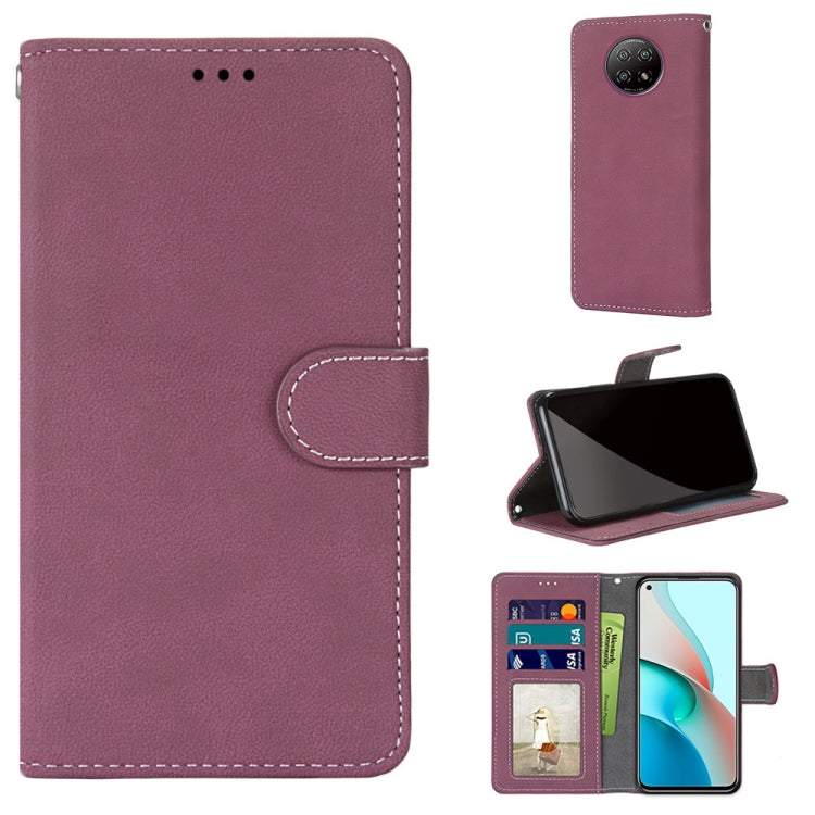 For Xiaomi Redmi Note 9 5G / Note 9T Retro Frosted Horizontal Flip PU Leather Case with Holder & Card Slots & Wallet & Photo Frame