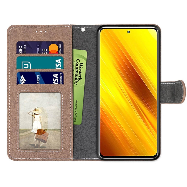 For Xiaomi Poco X3 NFC Retro Frosted Horizontal Flip PU Leather Case with Holder & Card Slots & Wallet & Photo Frame