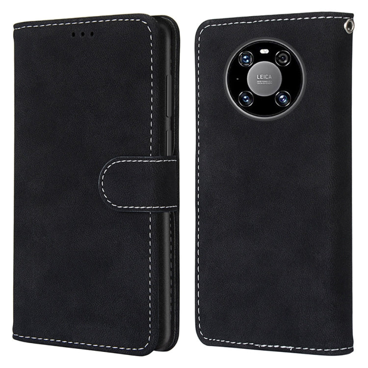 For Huawei Mate 40 Pro Retro Frosted Horizontal Flip PU Leather Case with Holder & Card Slots & Wallet & Photo Frame