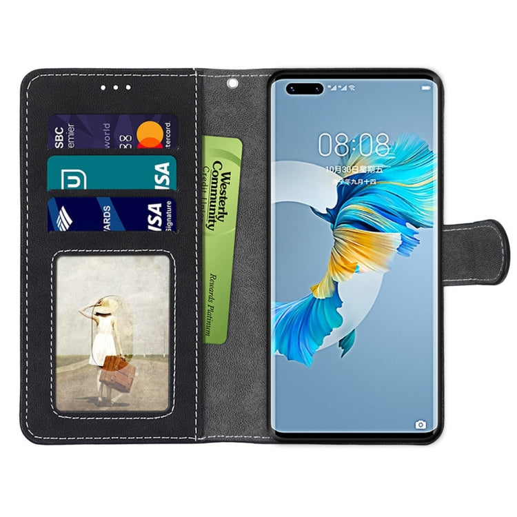 For Huawei Mate 40 Pro Retro Frosted Horizontal Flip PU Leather Case with Holder & Card Slots & Wallet & Photo Frame