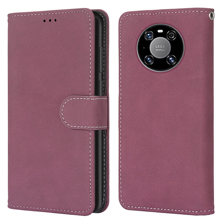 For Huawei Mate 40 Pro Retro Frosted Horizontal Flip PU Leather Case with Holder & Card Slots & Wallet & Photo Frame