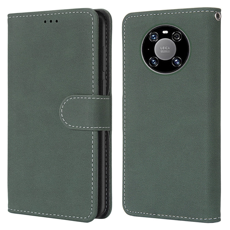 For Huawei Mate 40 Pro Retro Frosted Horizontal Flip PU Leather Case with Holder & Card Slots & Wallet & Photo Frame