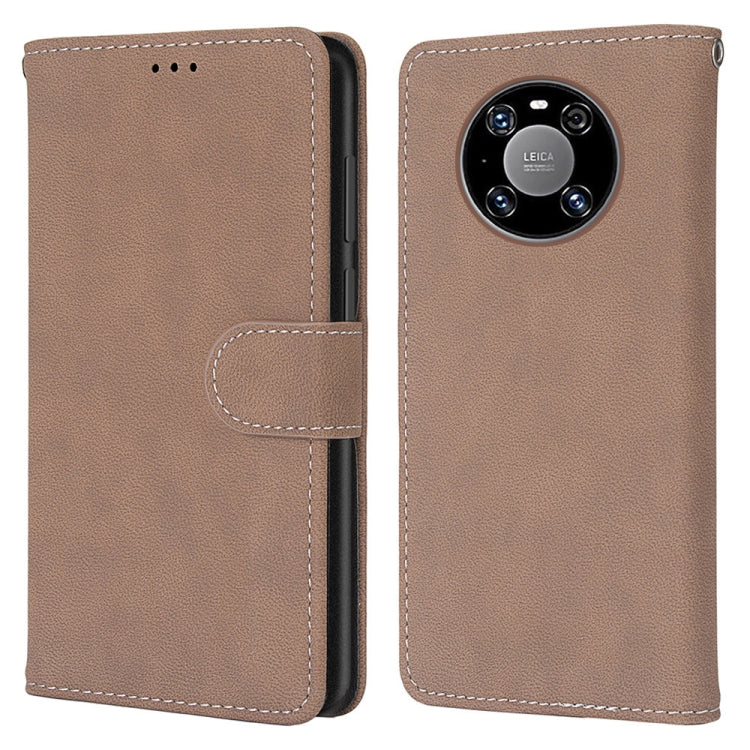 For Huawei Mate 40 Pro Retro Frosted Horizontal Flip PU Leather Case with Holder & Card Slots & Wallet & Photo Frame
