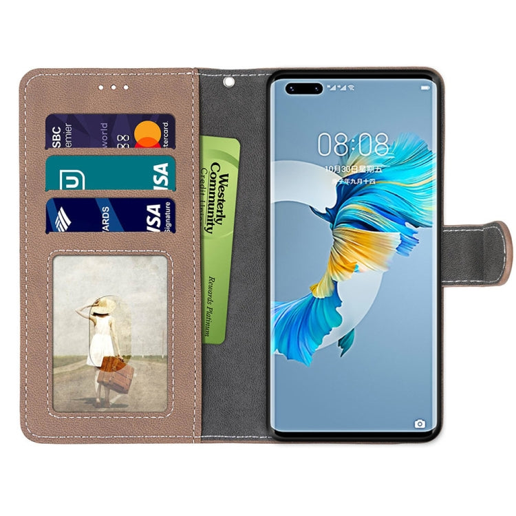 For Huawei Mate 40 Pro Retro Frosted Horizontal Flip PU Leather Case with Holder & Card Slots & Wallet & Photo Frame