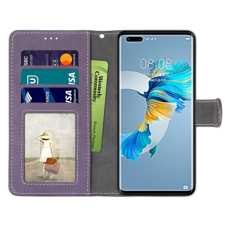 For Huawei Mate 40 Pro Retro Frosted Horizontal Flip PU Leather Case with Holder & Card Slots & Wallet & Photo Frame