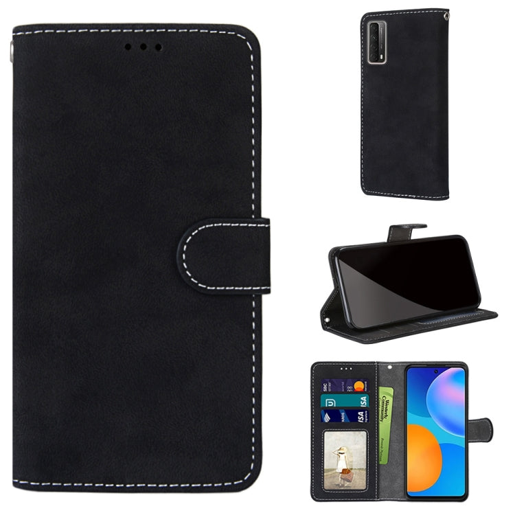 For Huawei P Smart 2021 / Y7a Retro Frosted Horizontal Flip PU Leather Case with Holder & Card Slots & Wallet & Photo Frame