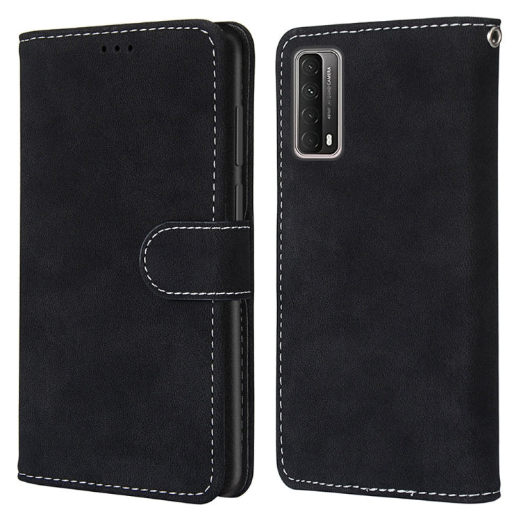 For Huawei P Smart 2021 / Y7a Retro Frosted Horizontal Flip PU Leather Case with Holder & Card Slots & Wallet & Photo Frame