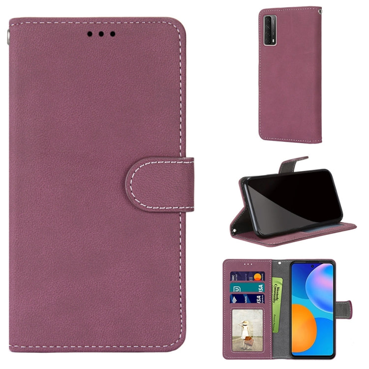 For Huawei P Smart 2021 / Y7a Retro Frosted Horizontal Flip PU Leather Case with Holder & Card Slots & Wallet & Photo Frame