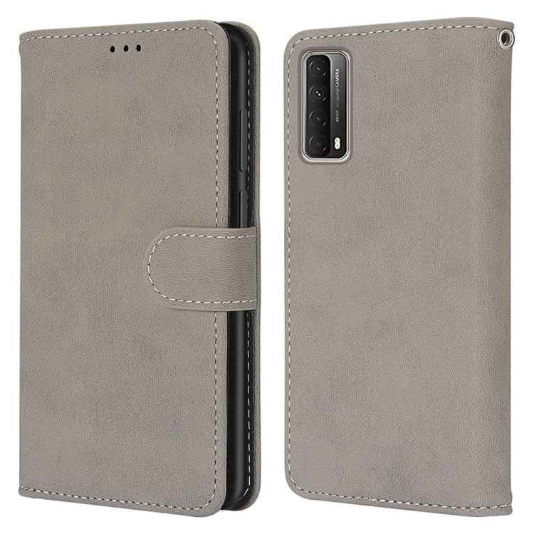 For Huawei P Smart 2021 / Y7a Retro Frosted Horizontal Flip PU Leather Case with Holder & Card Slots & Wallet & Photo Frame