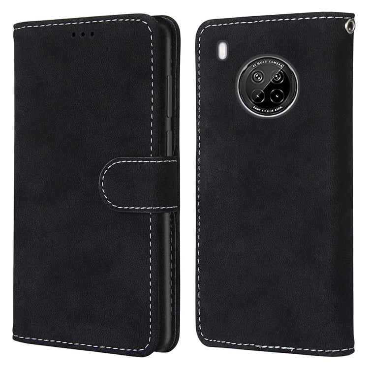 For Huawei Y9a Retro Frosted Horizontal Flip PU Leather Case with Holder & Card Slots & Wallet & Photo Frame