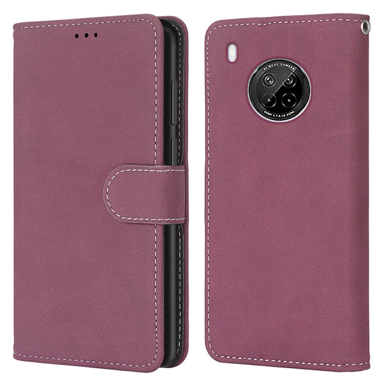 For Huawei Y9a Retro Frosted Horizontal Flip PU Leather Case with Holder & Card Slots & Wallet & Photo Frame