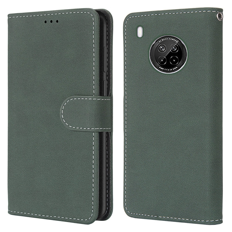 For Huawei Y9a Retro Frosted Horizontal Flip PU Leather Case with Holder & Card Slots & Wallet & Photo Frame