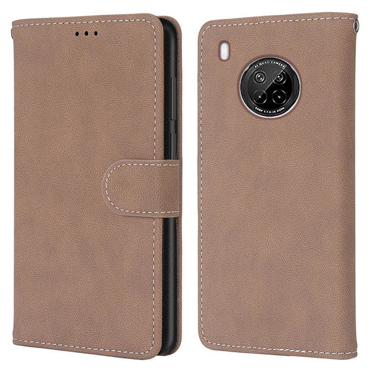 For Huawei Y9a Retro Frosted Horizontal Flip PU Leather Case with Holder & Card Slots & Wallet & Photo Frame