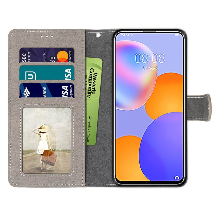For Huawei Y9a Retro Frosted Horizontal Flip PU Leather Case with Holder & Card Slots & Wallet & Photo Frame
