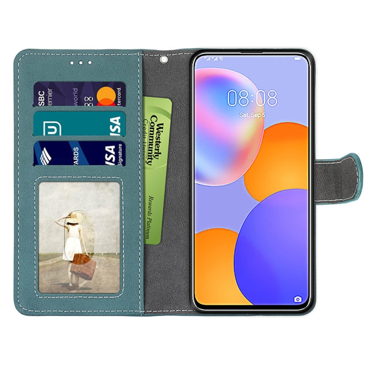 For Huawei Y9a Retro Frosted Horizontal Flip PU Leather Case with Holder & Card Slots & Wallet & Photo Frame