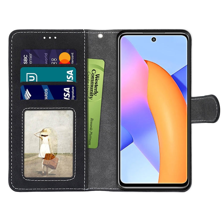 For Honor 10X Lite Retro Frosted Horizontal Flip PU Leather Case with Holder & Card Slots & Wallet & Photo Frame