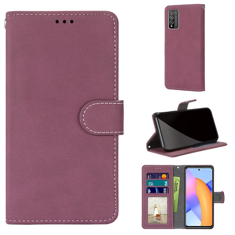 For Honor 10X Lite Retro Frosted Horizontal Flip PU Leather Case with Holder & Card Slots & Wallet & Photo Frame